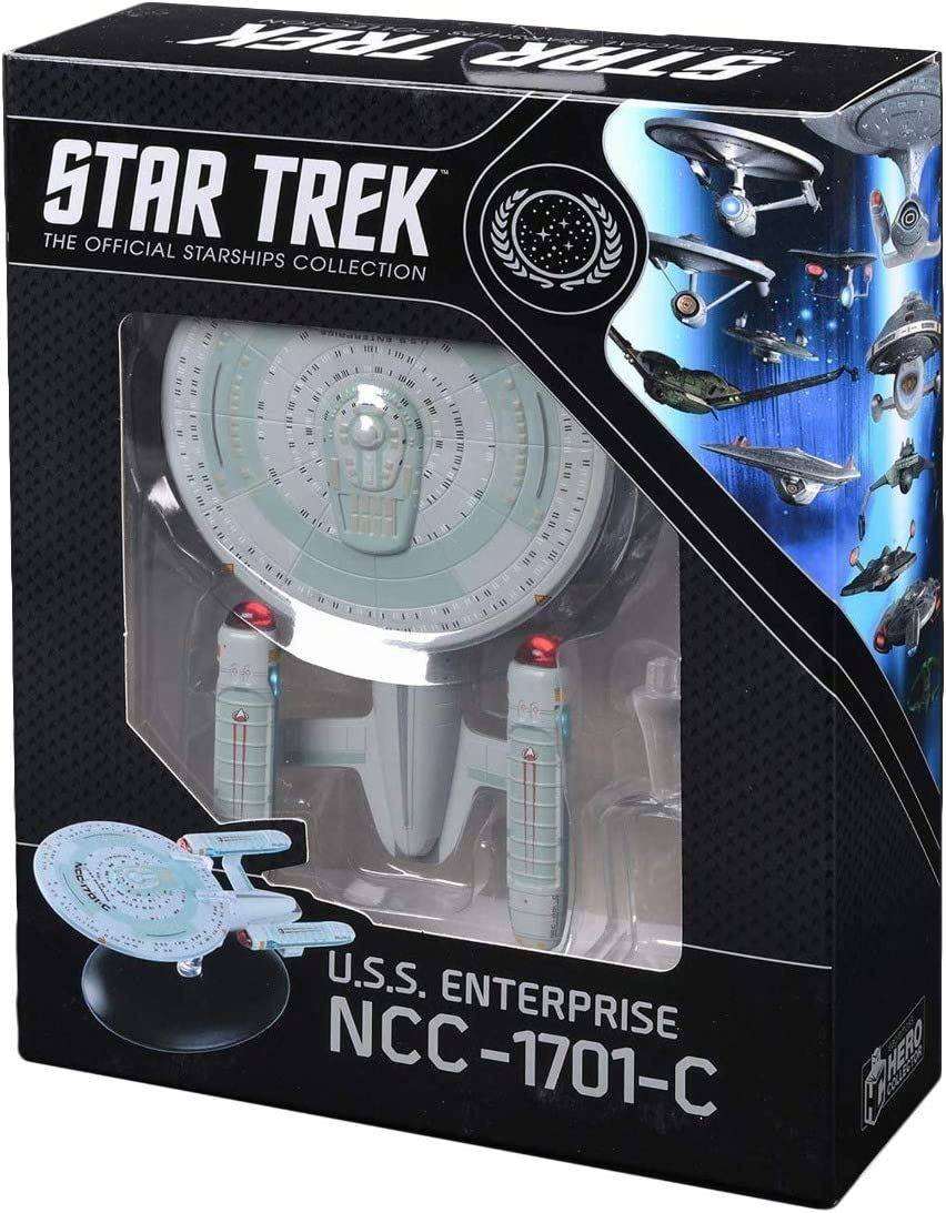 #10 U.S.S. Enterprise NCC-1701-C (Ambassador-class) Ship Model Die Cast Starship Window Boxed (Eaglemoss / Star Trek)