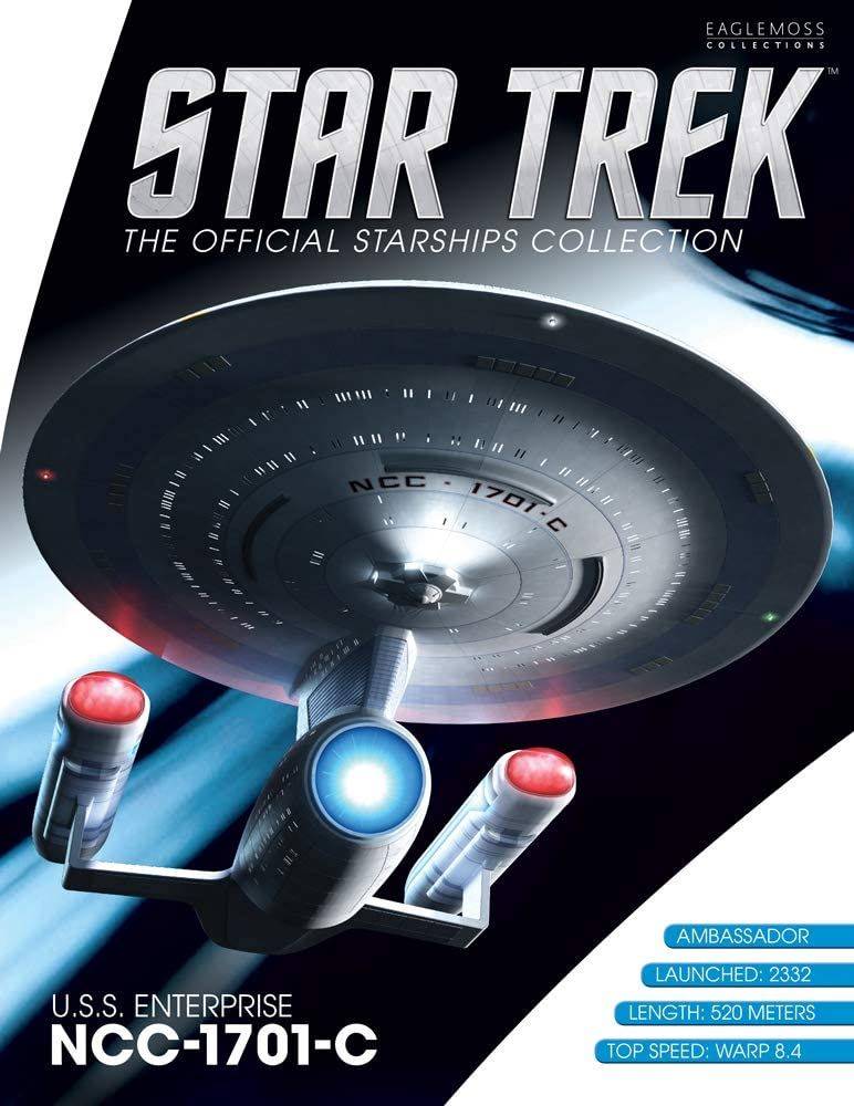 #10 U.S.S. Enterprise NCC-1701-C (Ambassador-class) Ship Model Die Cast Starship Window Boxed (Eaglemoss / Star Trek)