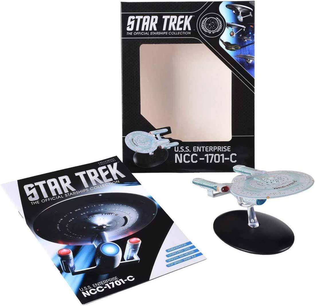 #10 U.S.S. Enterprise NCC-1701-C (Ambassador-class) Ship Model Die Cast Starship Window Boxed (Eaglemoss / Star Trek)