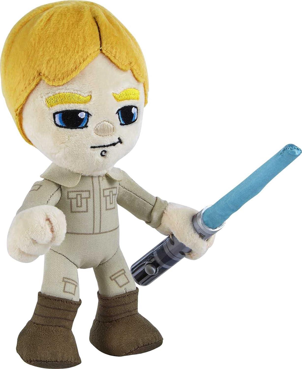 Star Wars LUKE SKYWALKER 6" Light Up Plush Disney Mattel GXB32