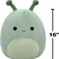 Preeto the Olive Green Slug 16″ Plush SQCR06636 – Squishmallows Ultrasoft Large Slug Stuffed Toy | Official Kellytoy Collectible Plush