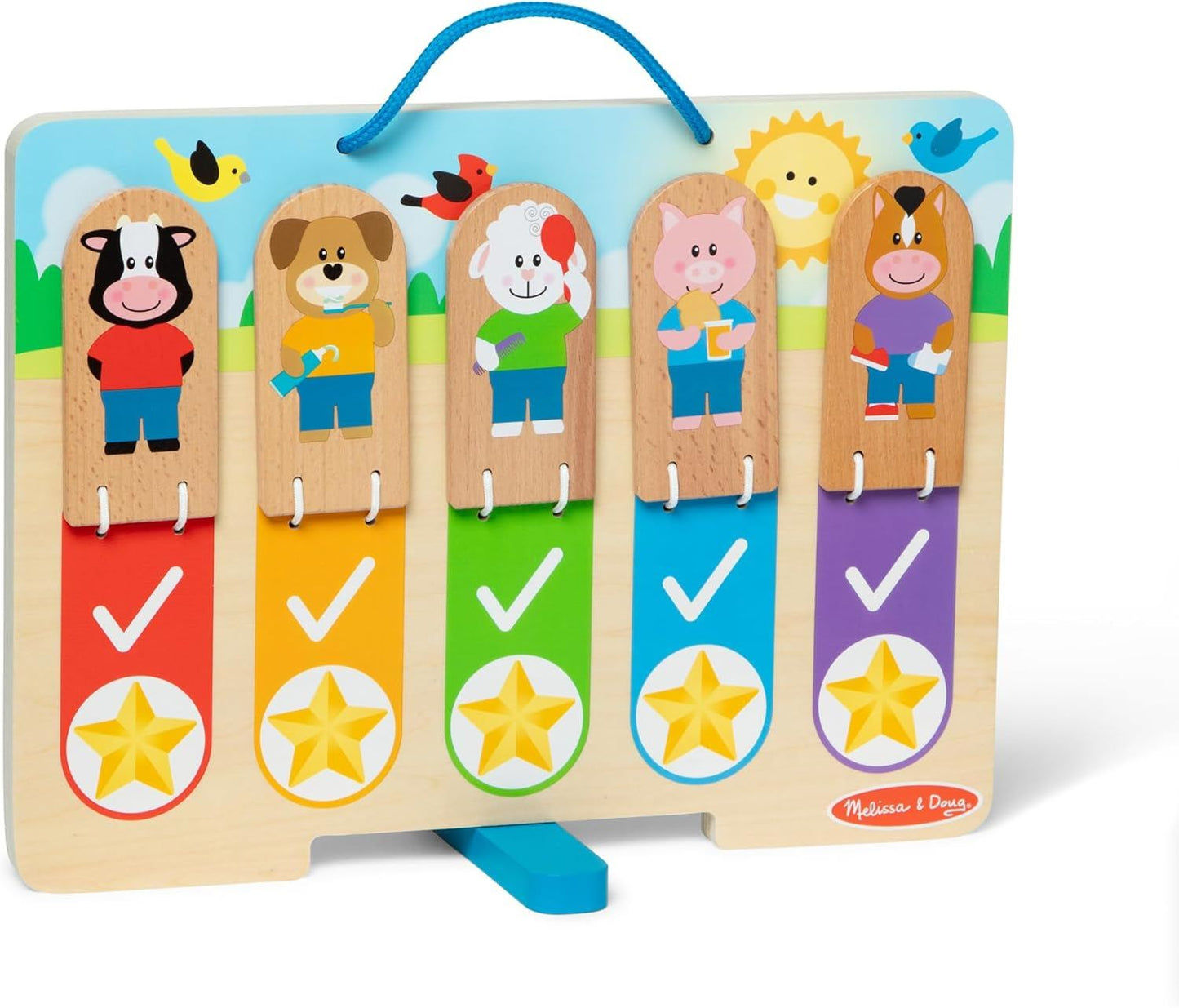 My Daily Routines Chart (Double-Sided with Flip Tabs) 50179 Morning & Nighttime Habits (Melissa & Doug)