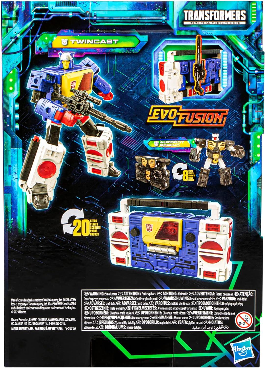 Twincast & Autobot Rewind F7208 7" Action Figures Transformers Legacy Evolution