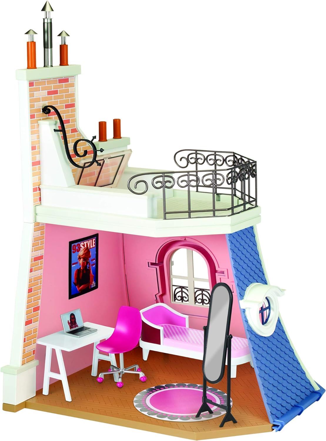 Miraculous Marinette's 2-in-1 Balcony and Bedroom Playset LB000012 Ladybug
