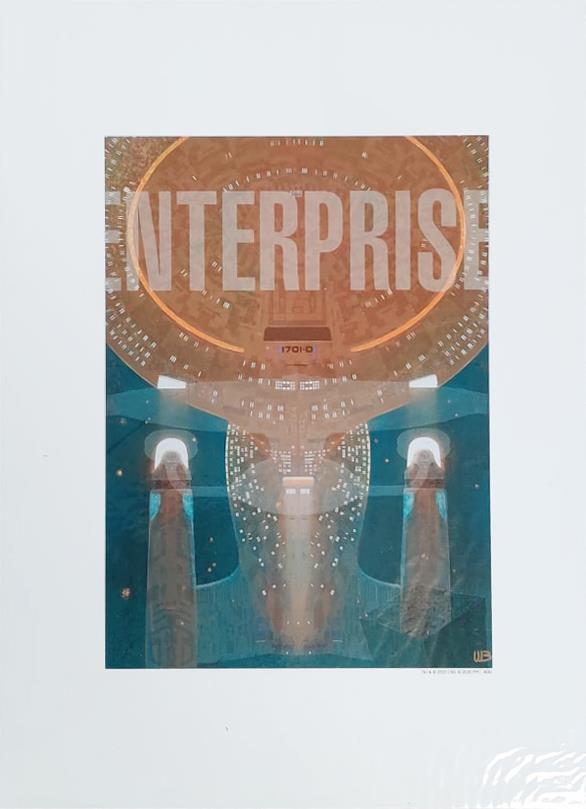 SPECIAL ISSUE #1: Enterprise-D Print by William Budge (Eaglemoss/Hero Collector Build the U.S.S. Enterprise NCC-1701-D)