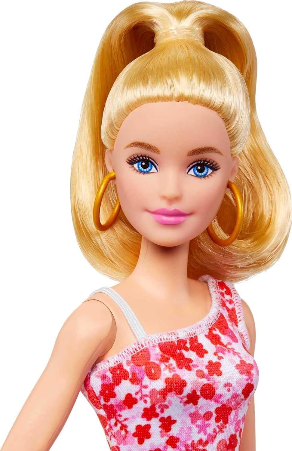 Barbie Fashionistas Doll #205 With Blond Ponytail And Floral Dress HJT02