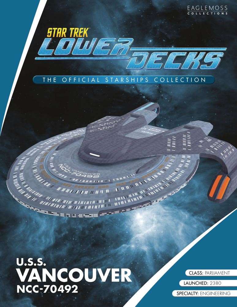 #02 U.S.S. Vancouver NCC-70492 Starship Ship Model Die Cast Starship STLEN602 Lower Decks (Eaglemoss / Star Trek)