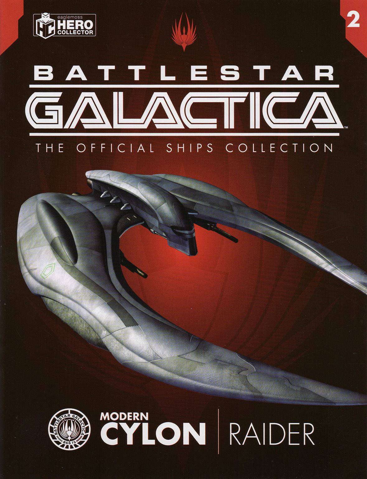 #02 Modern Cylon Raider (2004 Series) Model Diecast Ship (Eaglemoss / Battlestar Galactica)