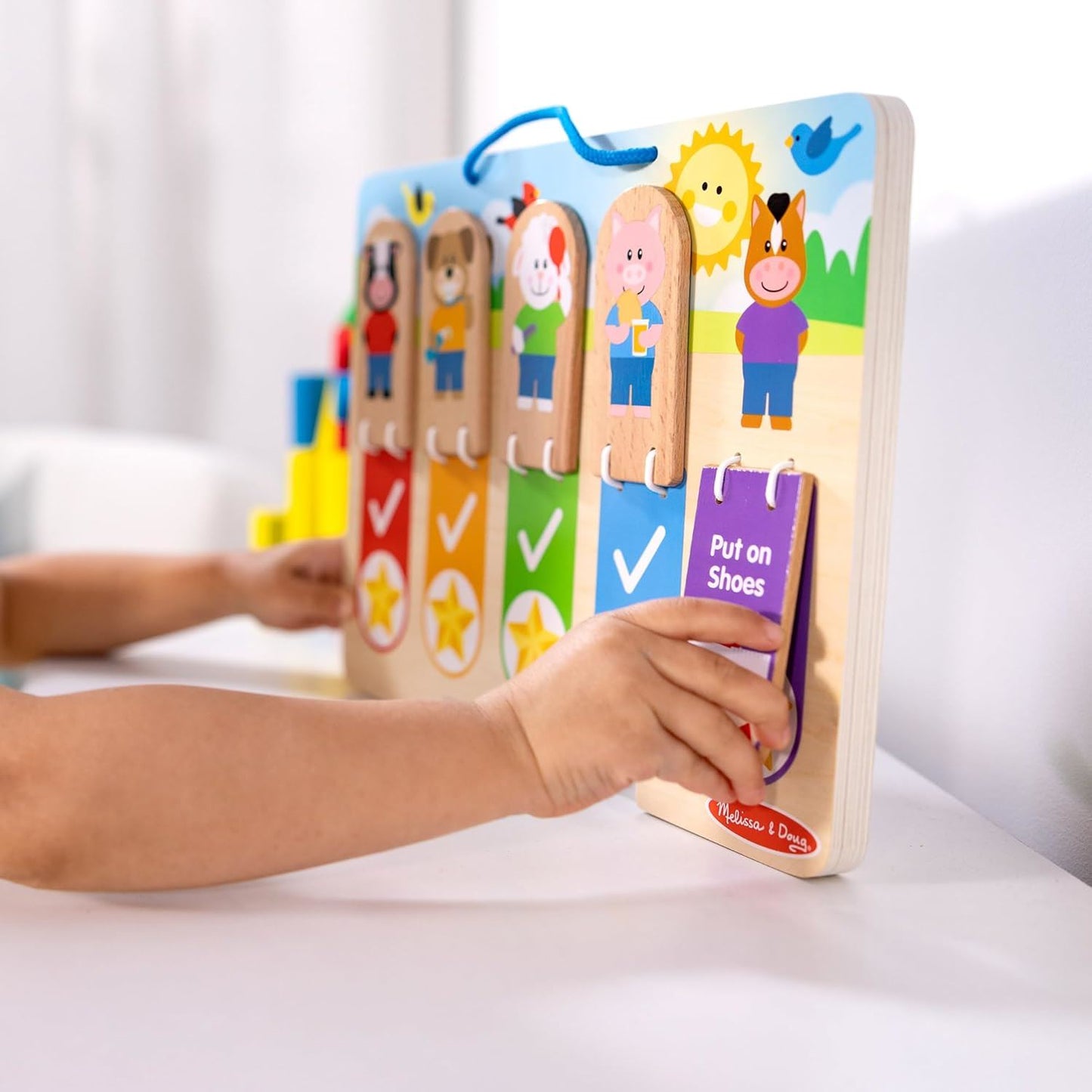 My Daily Routines Chart (Double-Sided with Flip Tabs) 50179 Morning & Nighttime Habits (Melissa & Doug)