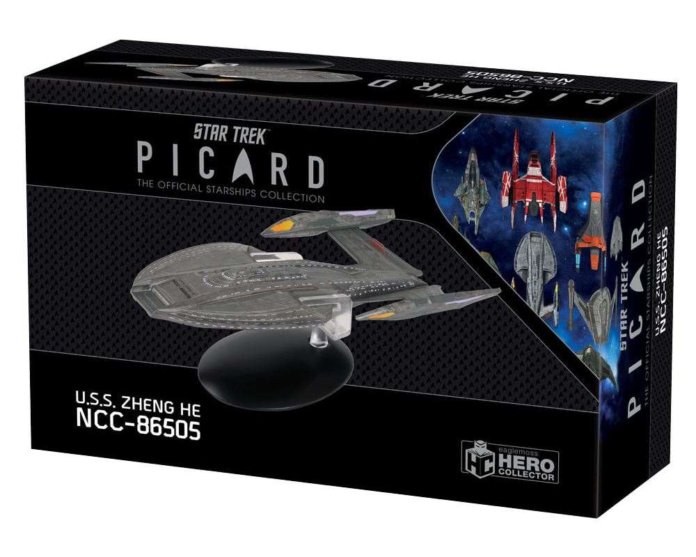 #02 U.S.S. Zheng He NCC-86505 (Inquiry-class, Short Nacelles) Model Diecast Ship Picard (Eaglemoss / Star Trek)