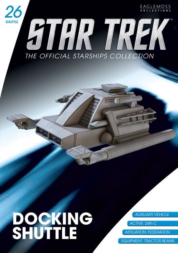 #26 Docking Shuttle Model Die Cast Shuttlecraft Ship (Eaglemoss / Star Trek)