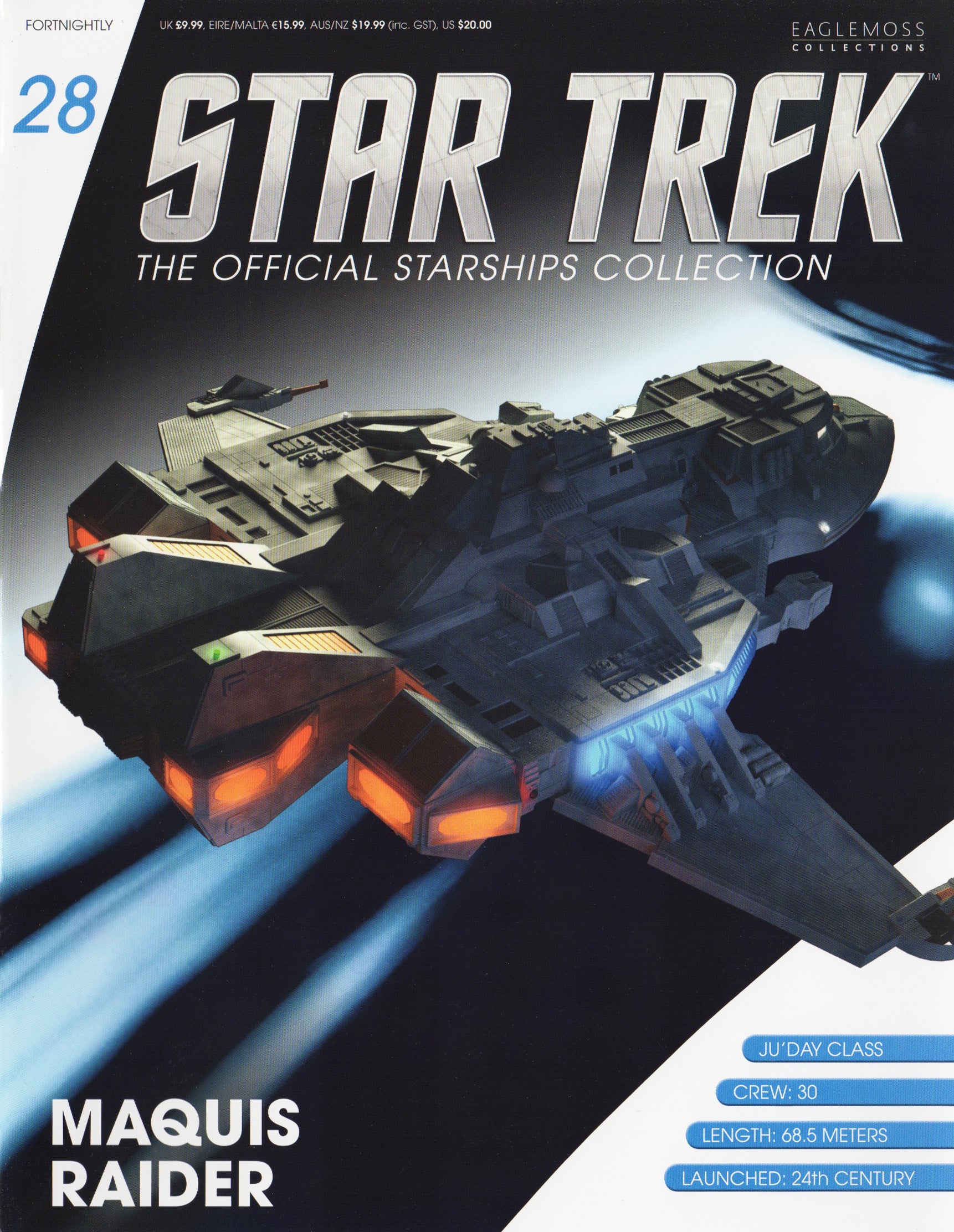 #28 Maquis Raider Starship Die-Cast Model (Eaglemoss / Star Trek)