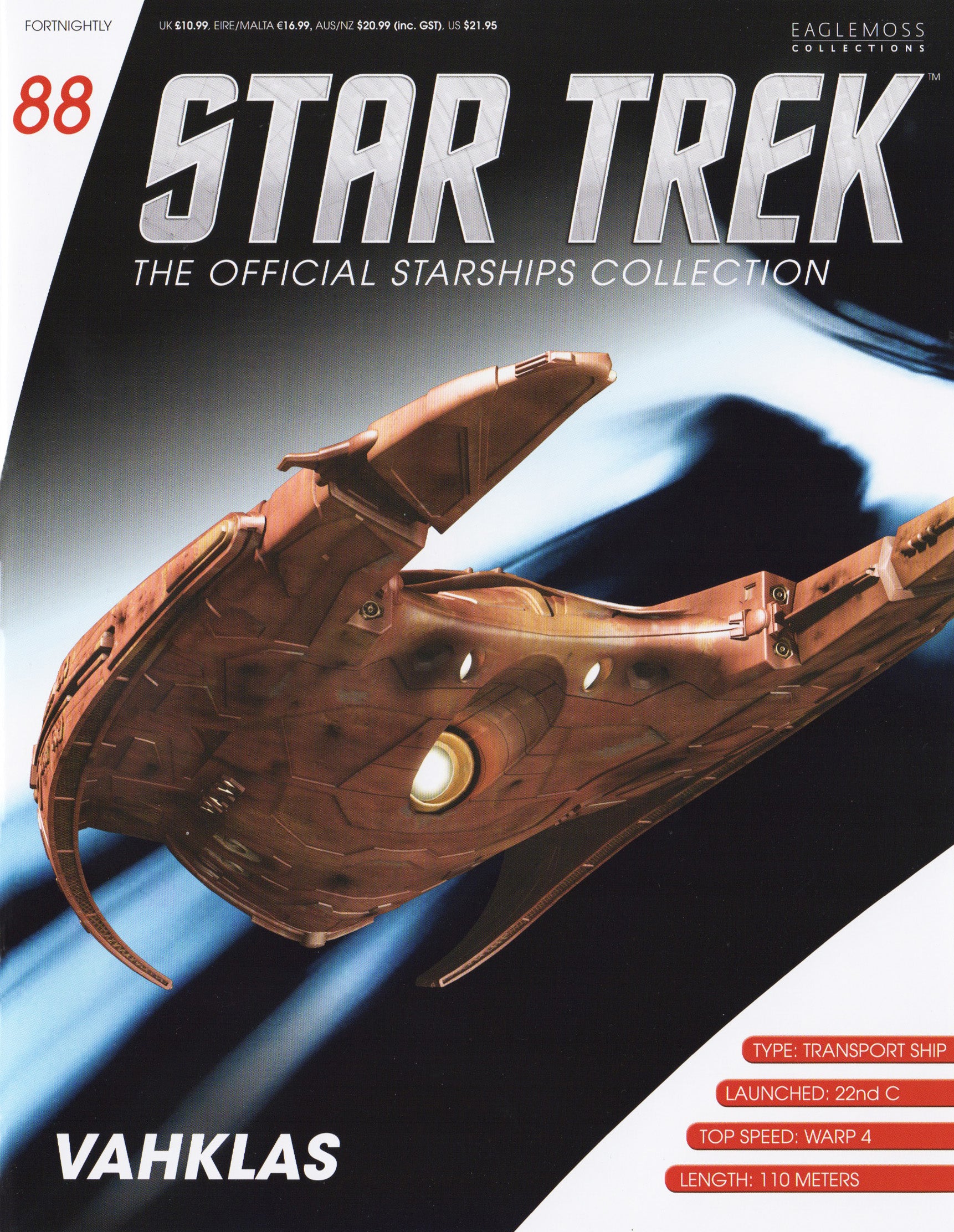 #88 Vulcan Vahklas Starship Die-Cast Model (Eaglemoss / Star Trek)