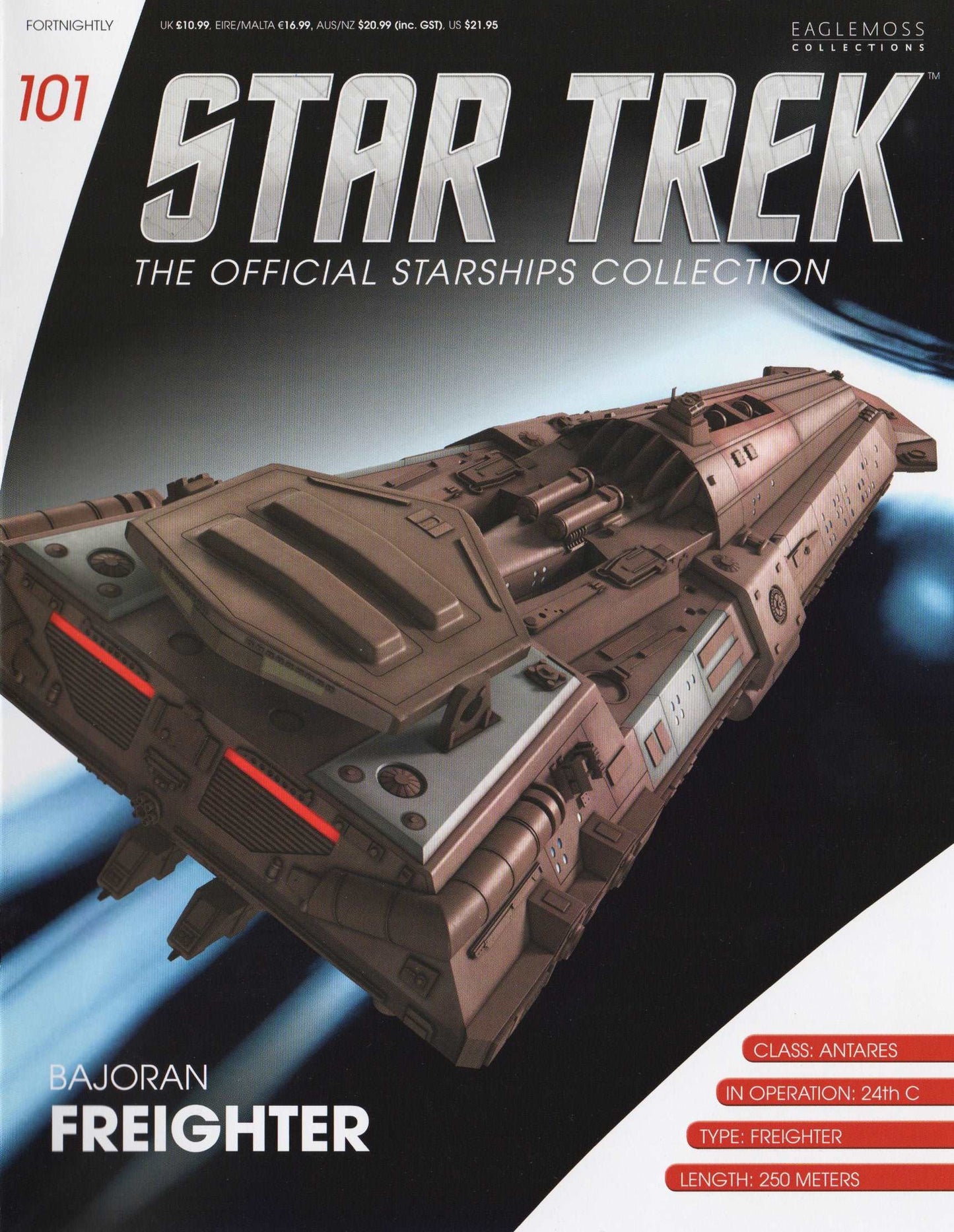 #101 Bajoran Freighter Starship Die-Cast Model (Eaglemoss / Star Trek))