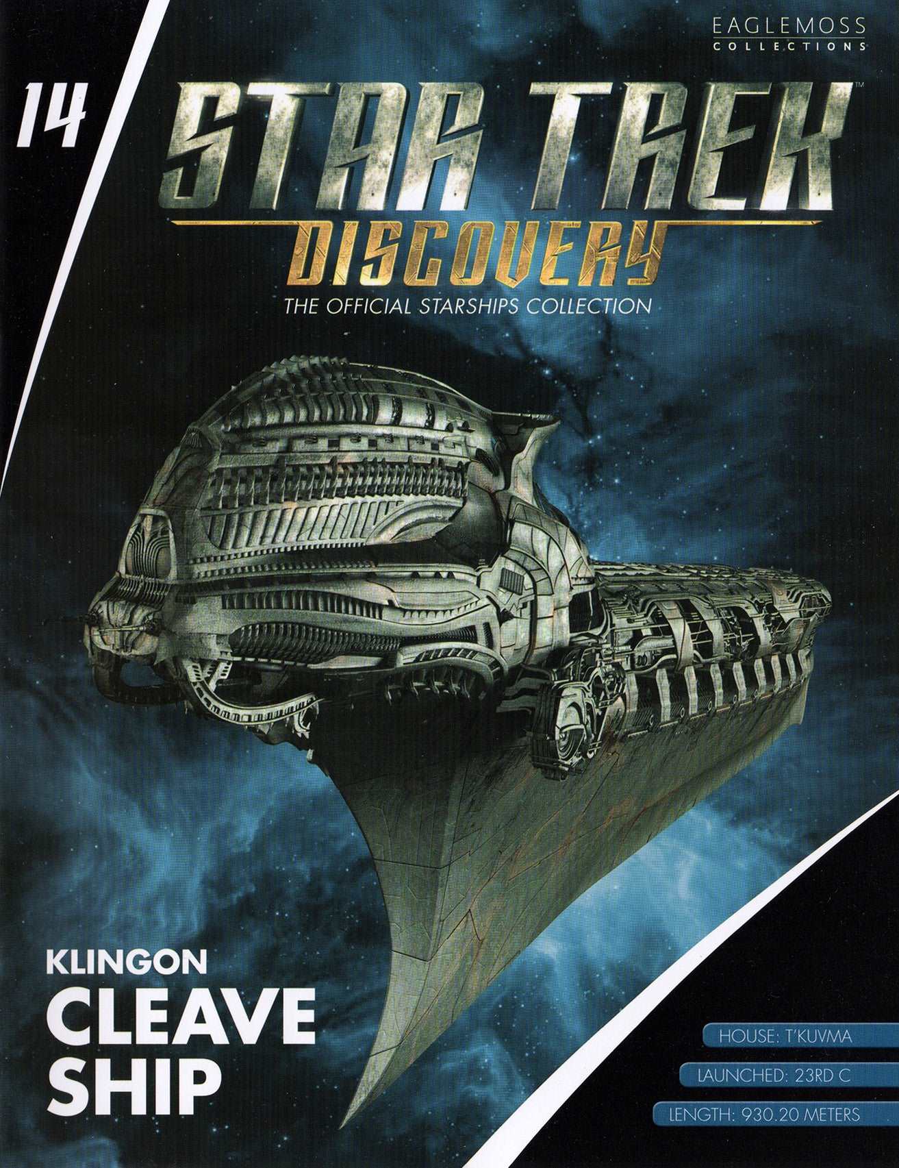 #14 Klingon Cleave Ship Discovery Ships Model Diecast Ship (Eaglemoss / Star Trek)