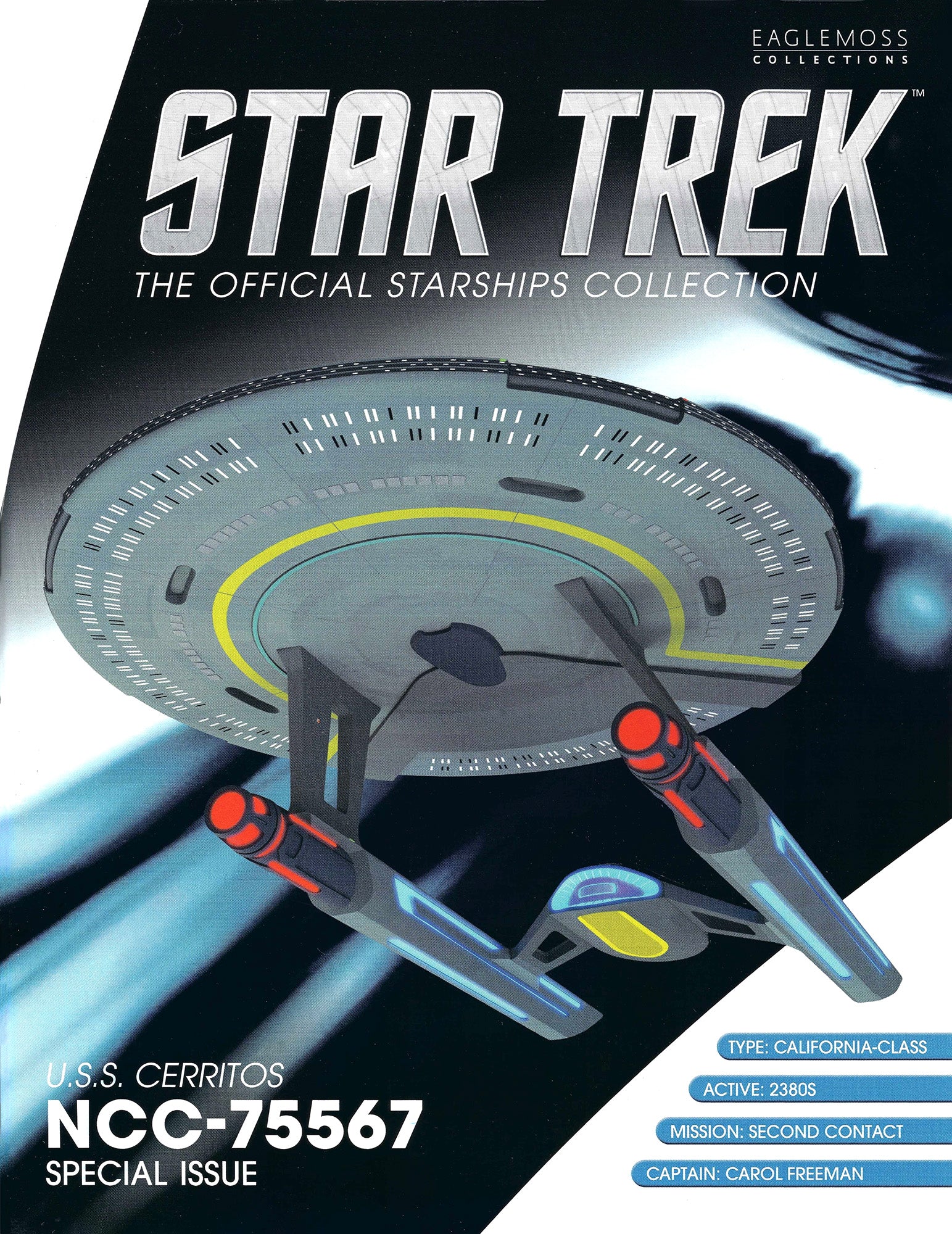 U.S.S. Cerritos NCC-75567 XL EDITION Ship Model Die Cast Starship Special Issue Lower Decks (Eaglemoss / Star Trek)