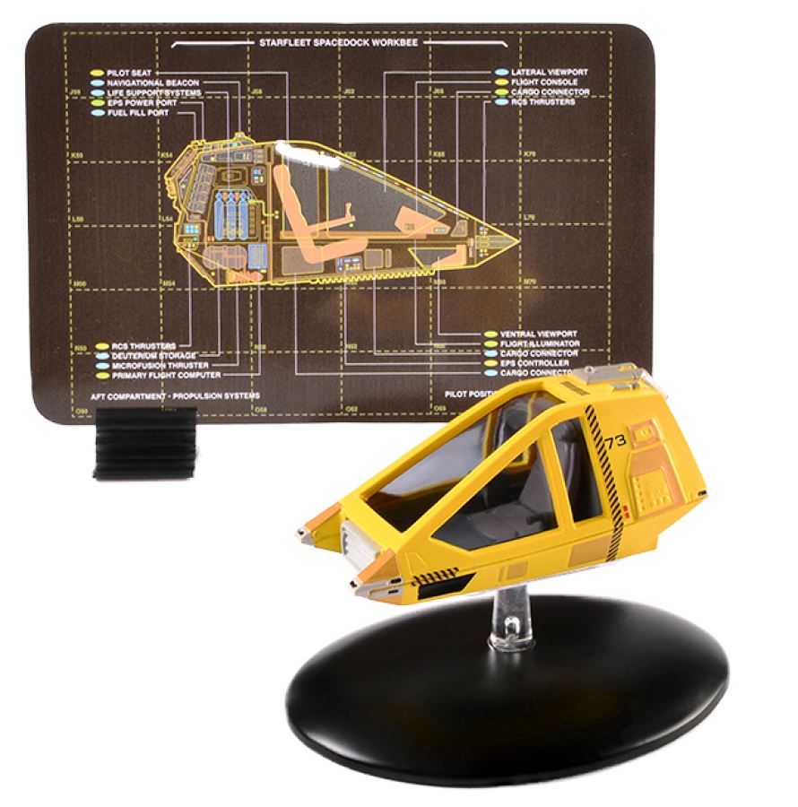 Shuttlecraft Set 3 (Travel Pod, Type 11, Argo & Workbee) Model Die Cast Ships SSSEN402 (Eaglemoss / Star Trek)