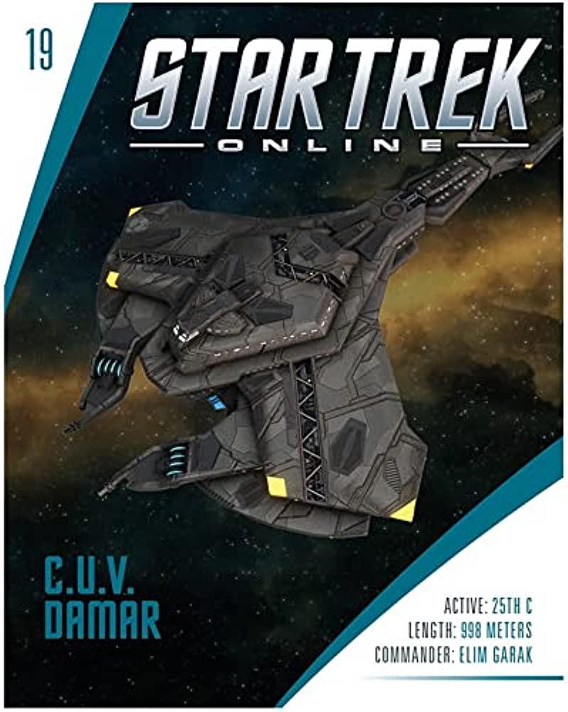 #19 Damar-class Cardassian Intel Science Dreadnought Model Diecast Ship STO (Eaglemoss / Star Trek)