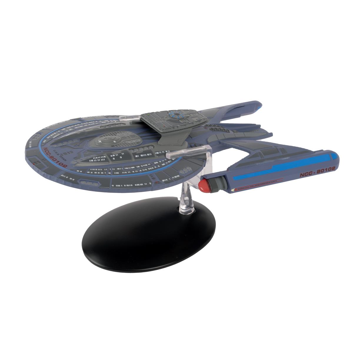 #01 U.S.S. Titan NCC-80102 (Luna-class) Model Diecast Ship Lower Decks (Eaglemoss / Star Trek)