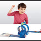 Hot Wheels 70s Throwback Thrill Drivers Corkscrew Track Set