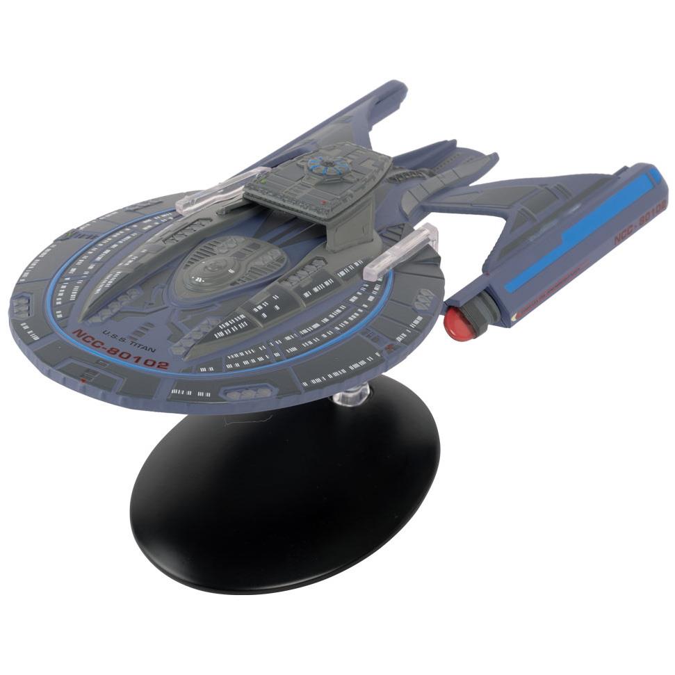 #01 U.S.S. Titan NCC-80102 (Luna-class) Model Diecast Ship Lower Decks (Eaglemoss / Star Trek)