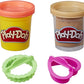 PLAY-DOH RED Chocolate Chip Cookie Canister Play Food Set with 2 Non-Toxic Colors