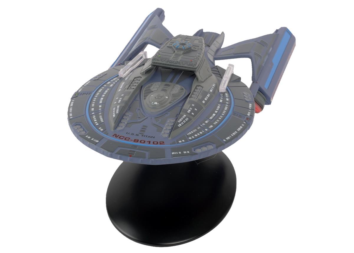 #01 U.S.S. Titan NCC-80102 (Luna-class) Model Diecast Ship Lower Decks (Eaglemoss / Star Trek)